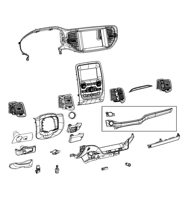 Diagram Instrument Panel - Trim. for your Dodge