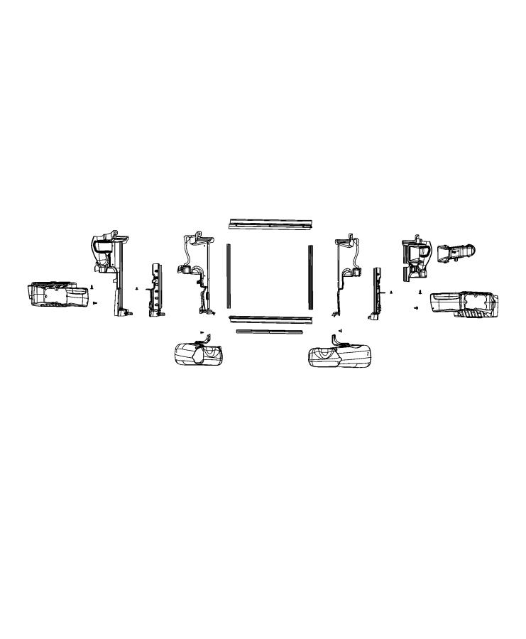 Diagram Radiator Seals, Shields, Baffles, Ducts. for your 2003 Chrysler 300  M 