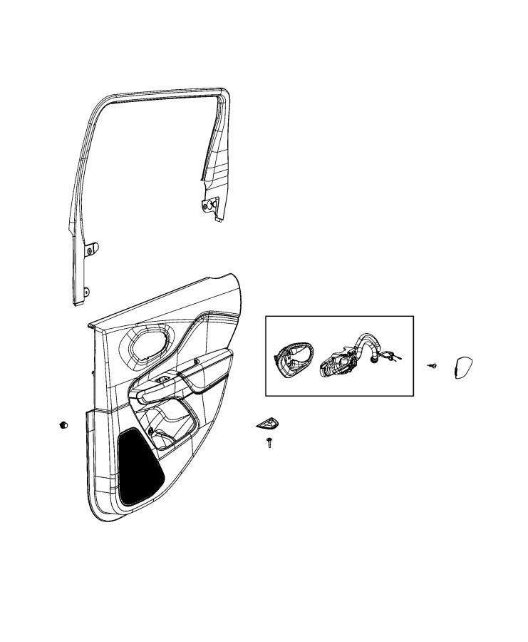 Diagram Rear Door Trim Panels. for your 2001 Chrysler 300  M 