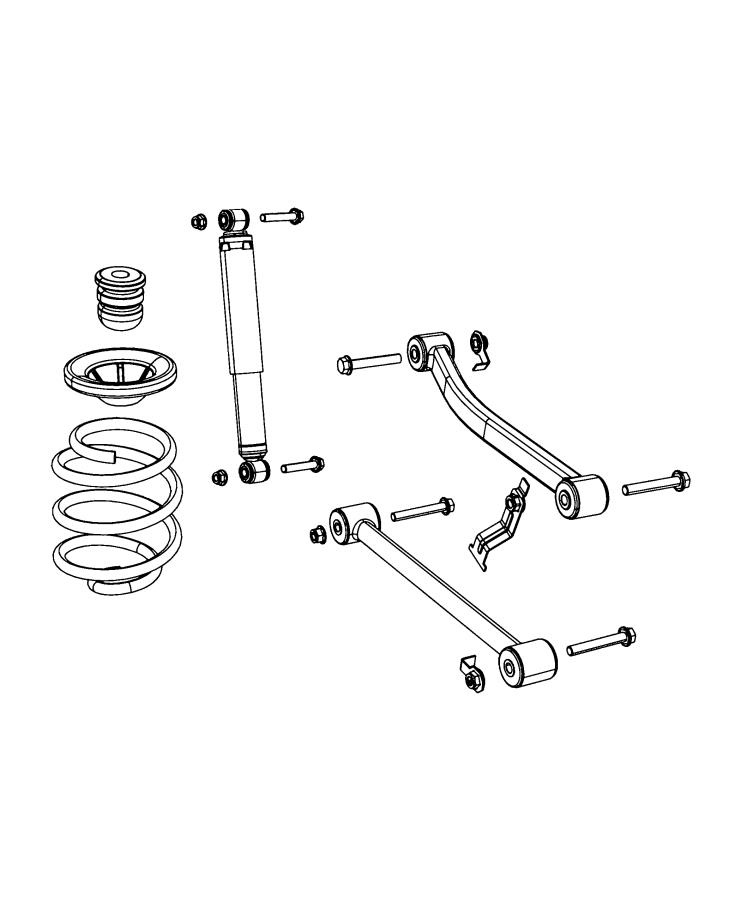 Diagram Suspension, Rear. for your 2022 Jeep Wrangler 3.0L Turbo V6 Diesel M/T 4WD Unlimited Sahara 