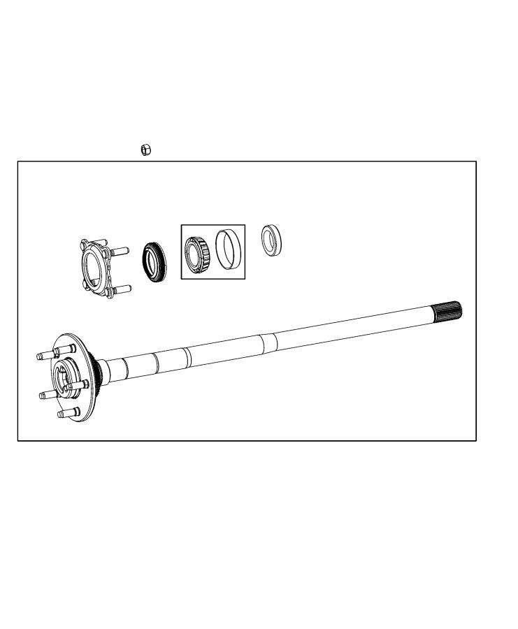 Diagram Axle Shafts, Rear. for your 2002 Chrysler 300  M 