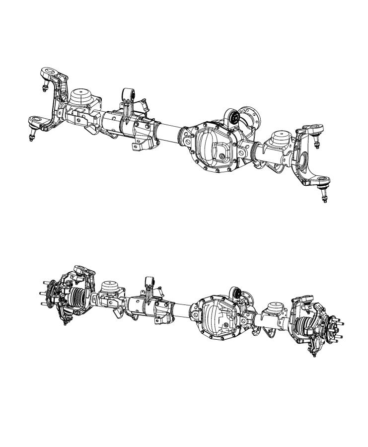 Diagram Axle Assembly, Front. for your 2016 Jeep Grand Cherokee   