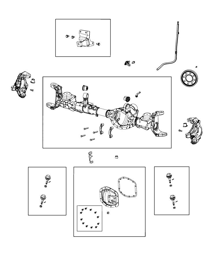 Diagram Axle Housing and Vent, Front. for your Chrysler 300  M