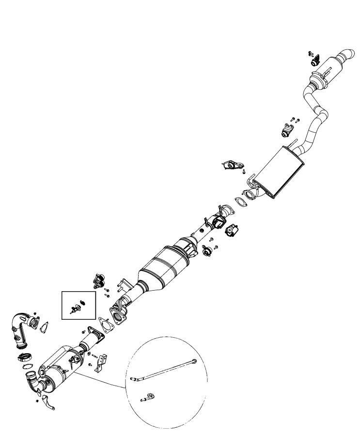 Diagram Exhaust System. for your Jeep