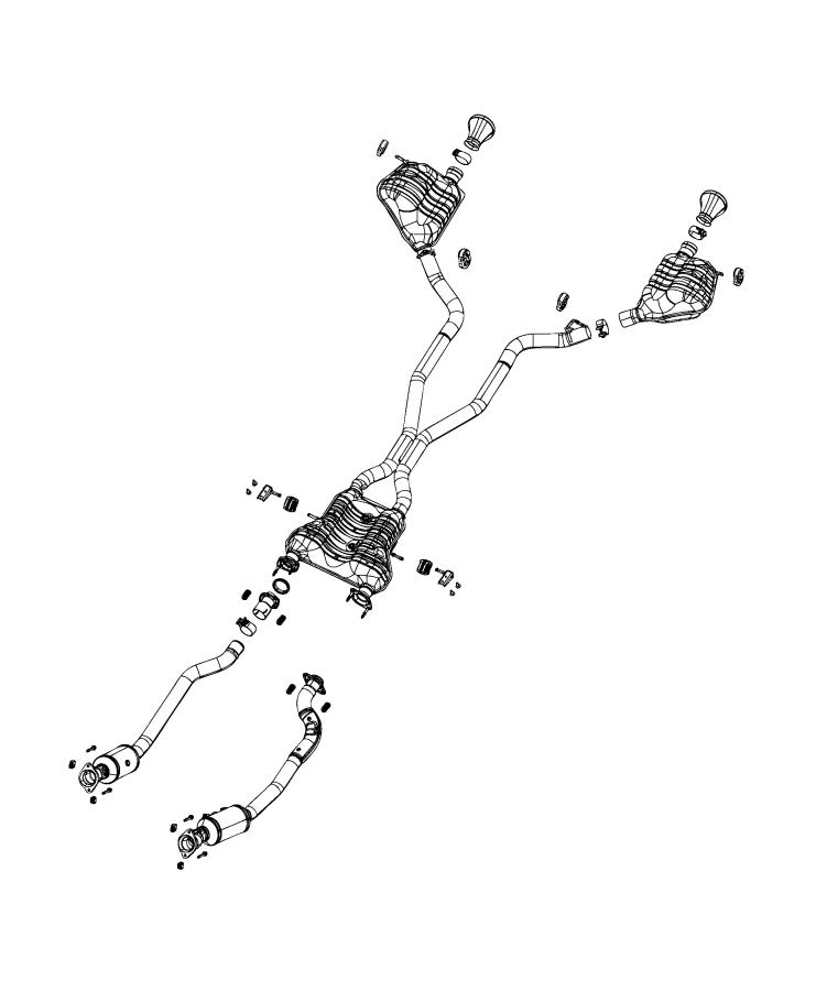 Diagram Exhaust System. for your 2003 Chrysler 300  M 