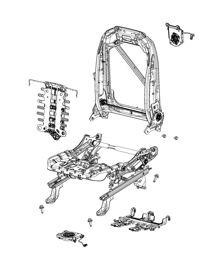 Diagram Adjusters, Recliners, Shields and Risers - Driver Seat. for your 2000 Chrysler 300  M 