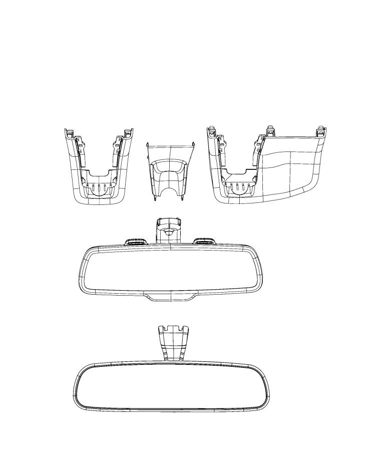 Mirror, Inside Rearview. Diagram