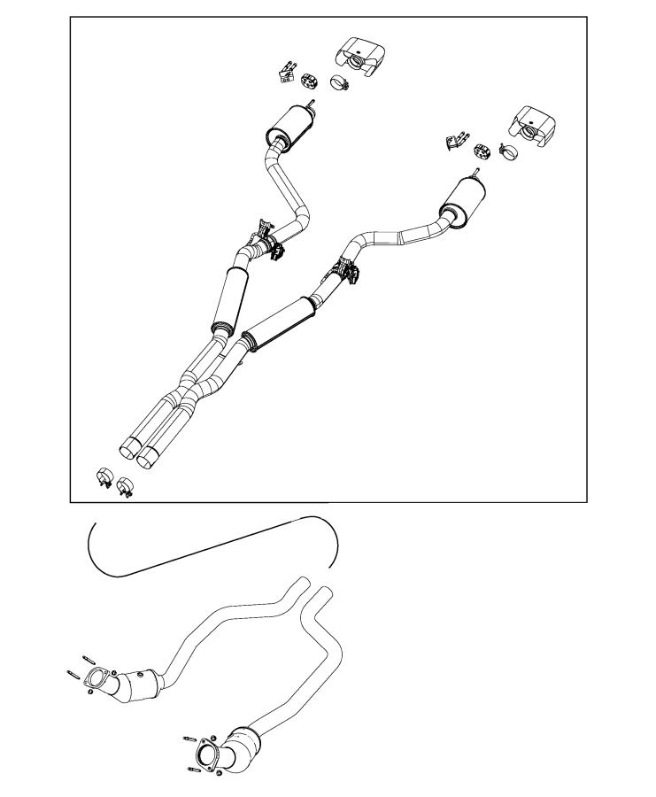 Diagram Exhaust System. for your 2001 Chrysler 300  M 