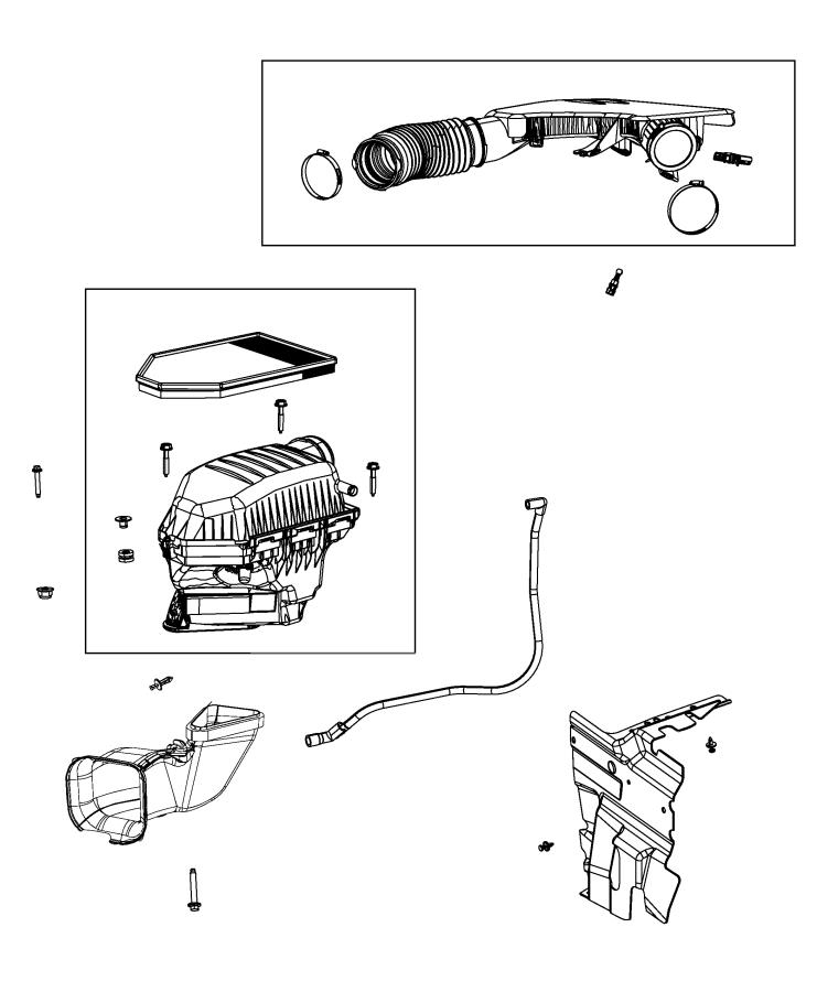 Diagram Air Cleaner and Related Parts. for your 1999 Chrysler 300  M 