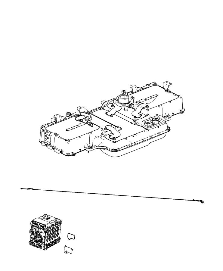 Diagram Related Parts, Hybrid Battery. for your 2022 Jeep Wrangler 3.0L Turbo V6 Diesel A/T 4WD Unlimited Sport 