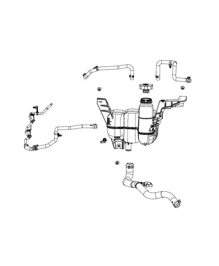 Coolant Recovery Bottle. Diagram