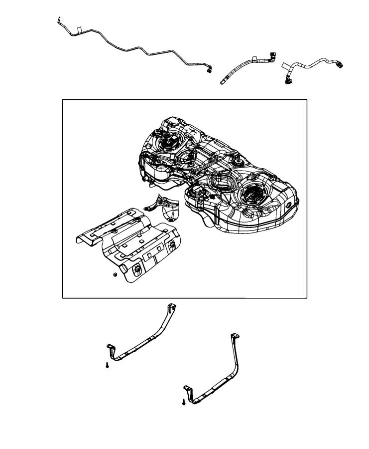 Fuel Tank and Related Parts. Diagram