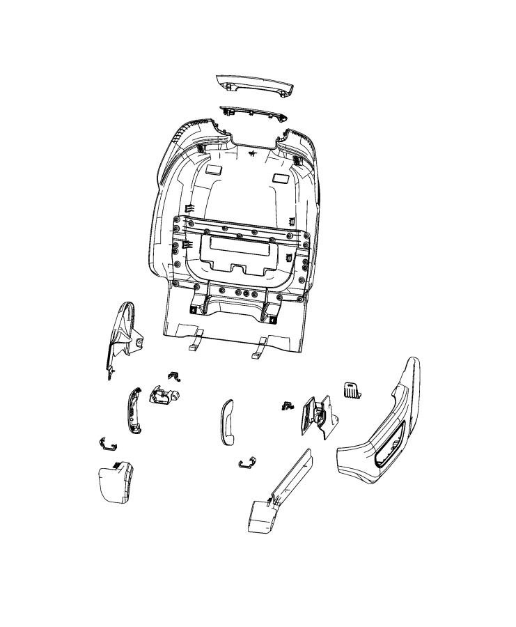 Diagram Adjusters, Recliners, Shields and Risers - Driver Seat. for your 2003 Chrysler 300  M 