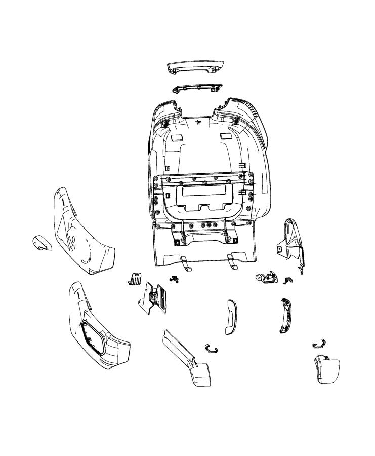 Diagram Adjusters, Recliners, Shields and Risers - Passenger Seat. for your 2003 Chrysler 300  M 