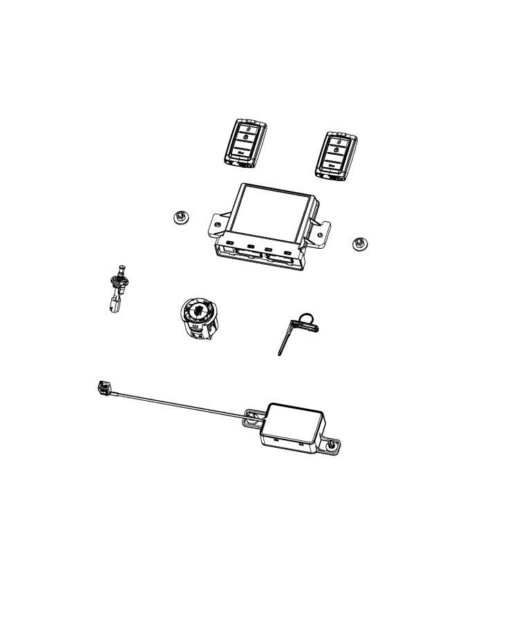 Diagram Receiver Modules, Keys and Key FOBs. for your Dodge Avenger  