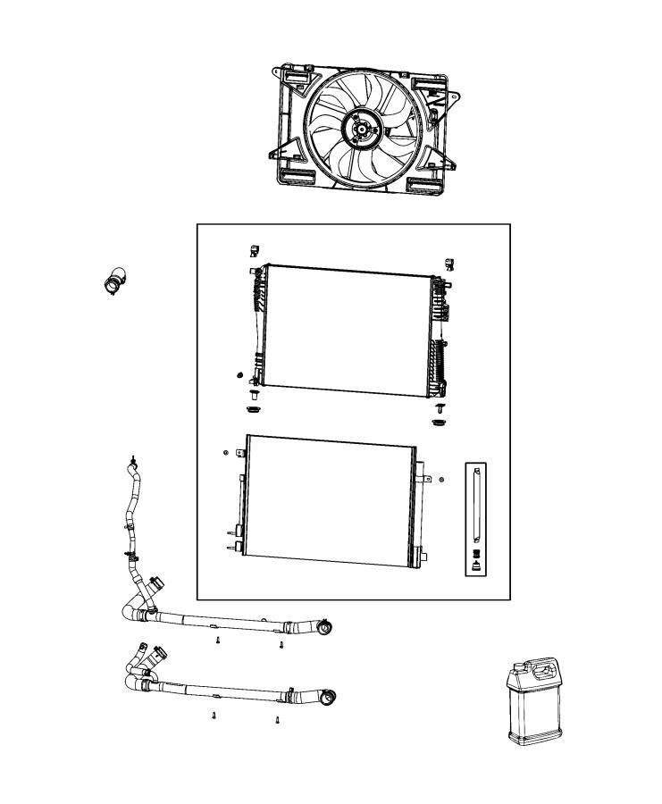 Diagram Radiator and Related Parts. for your Chrysler