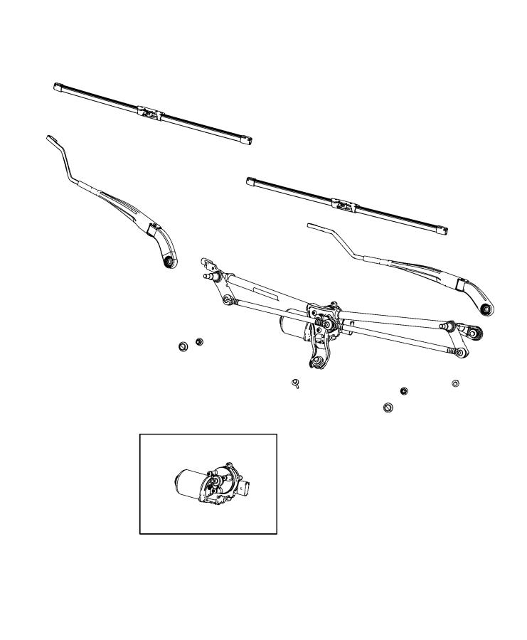 Wiper System, Front. Diagram