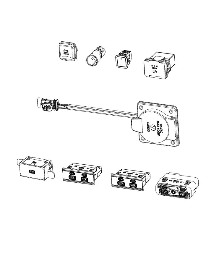 Connectors, Power, USB and Audio Media. Diagram