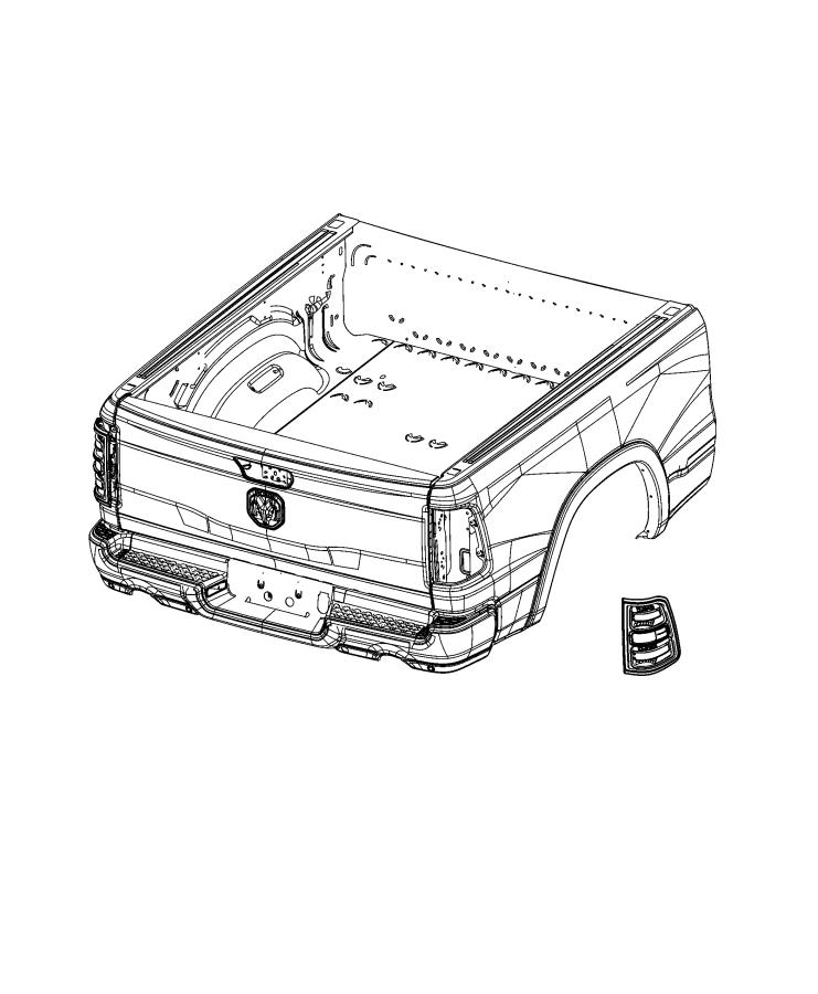 Diagram LAMPS, REAR. for your Ram 1500  