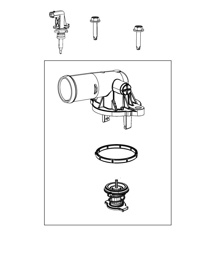 Diagram Thermostat and Related Parts. for your Ram 1500  