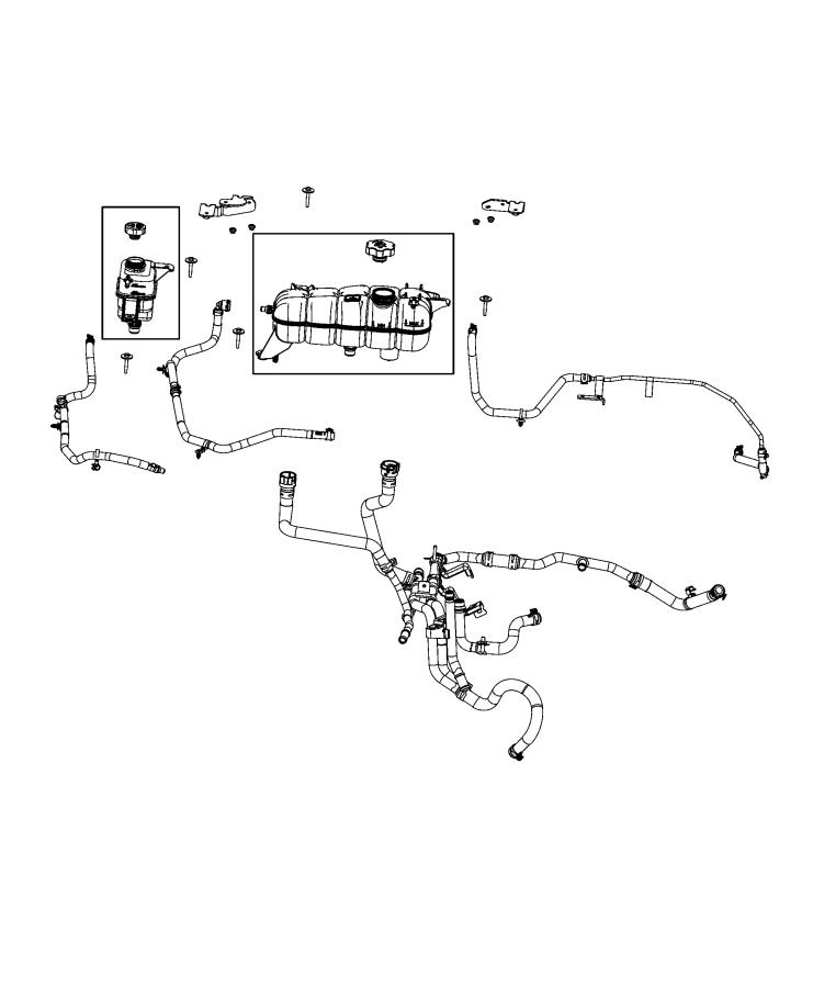 Coolant Recovery Bottle. Diagram