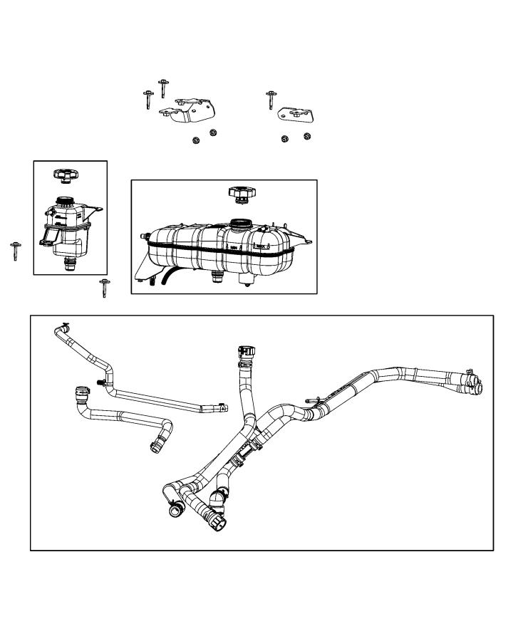 Coolant Recovery Bottle. Diagram