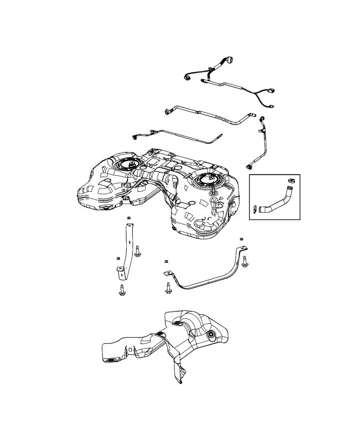 Fuel Tank and Related Parts. Diagram