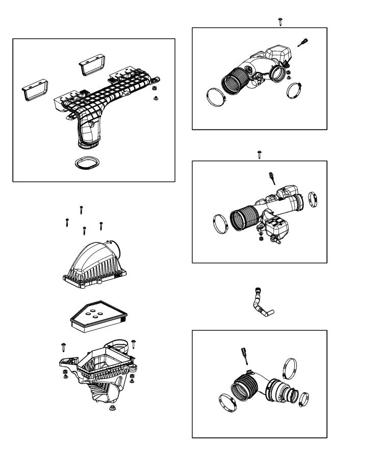 Air Cleaner and Related Parts. Diagram