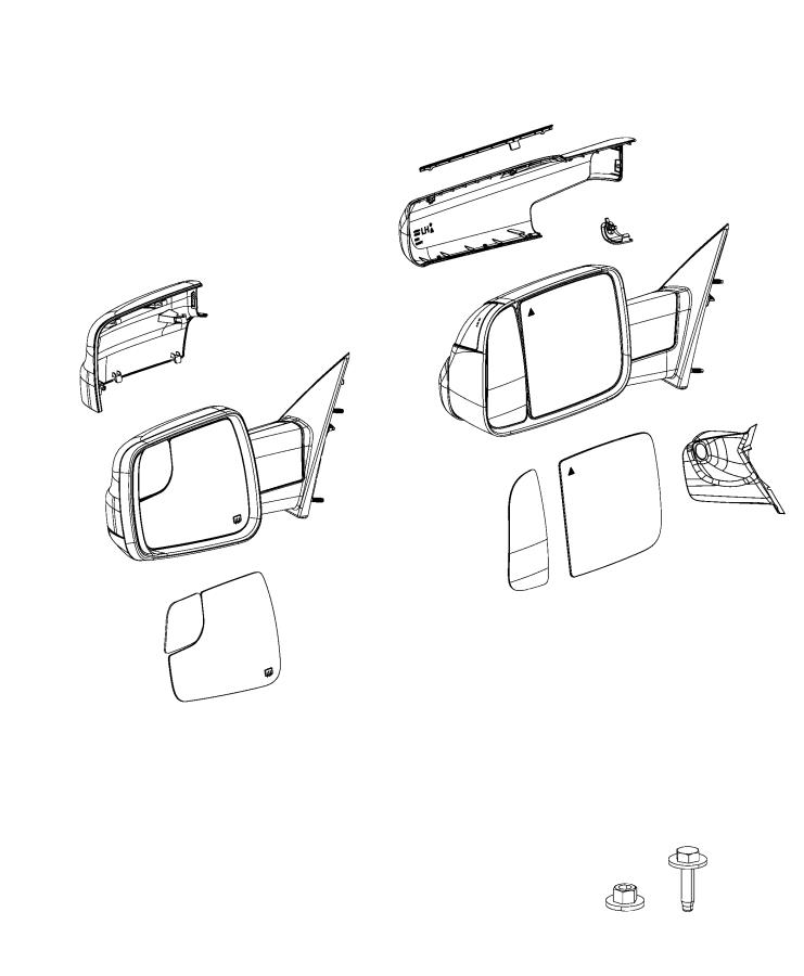 Diagram Mirror, Exterior. for your 1999 Chrysler 300  M 