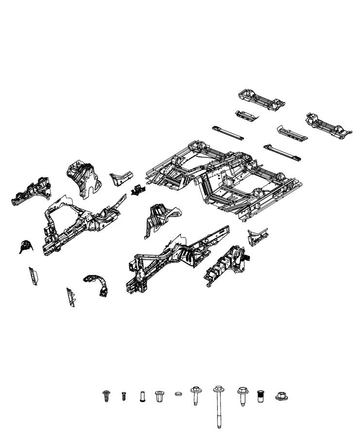 Diagram Front Floor Pan. for your 2001 Chrysler 300  M 