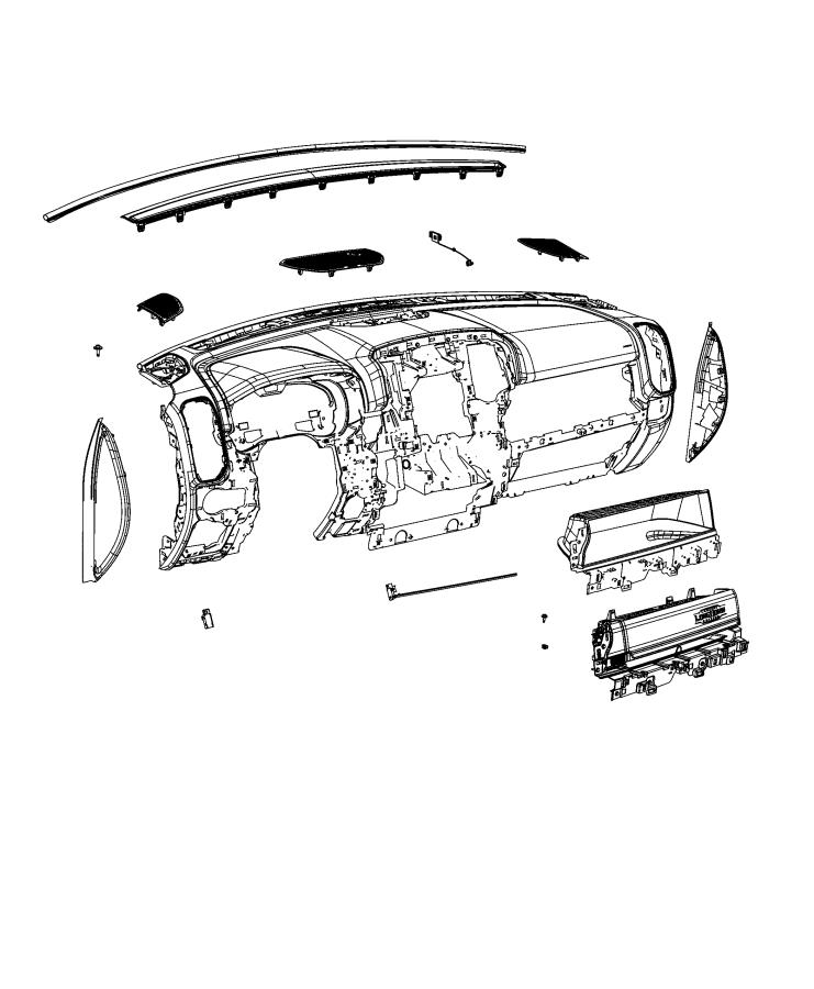 Diagram Instrument Panel and Structure. for your 2012 Dodge Challenger   