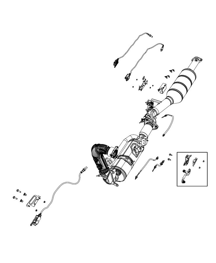 Sensors, Exhaust Temperature, Nitrous Oxide and DPS. Diagram