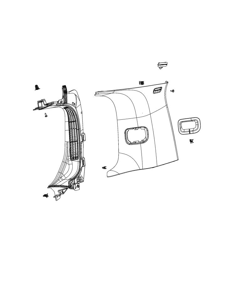 Diagram Interior Moldings And Pillars. for your 2000 Chrysler 300  M 