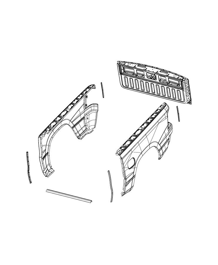 Diagram Weatherstrips, Box To Cab. for your 2004 Chrysler 300  M 