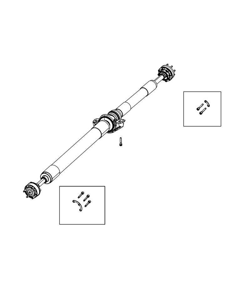 Diagram Drive Shaft, Rear. for your Jeep