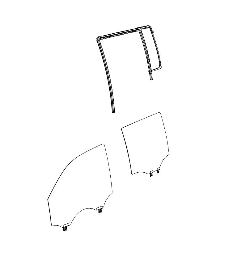 Diagram Glass, Front And Rear Door. for your Chrysler 300  M