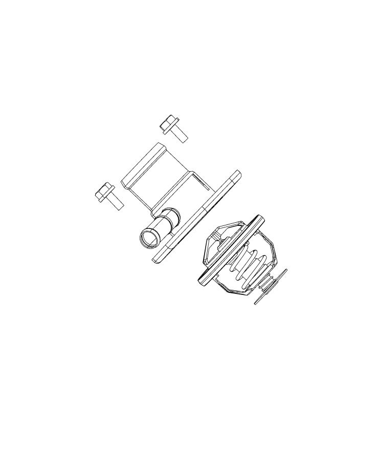 Diagram Thermostat and Related Parts. for your 2021 Jeep Wrangler   