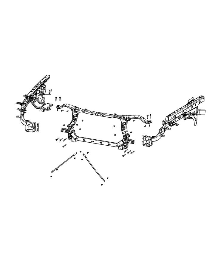 Diagram Radiator Support. for your Jeep