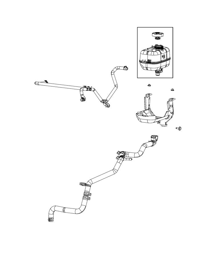 Diagram Coolant Recovery Bottle. for your 2002 Chrysler 300  M 