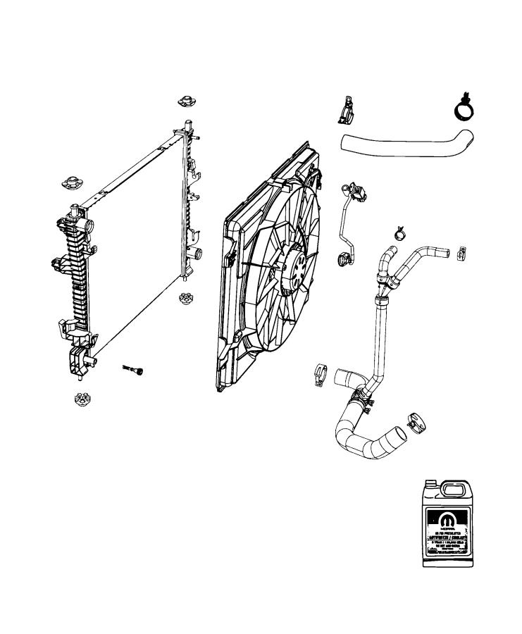 Diagram Radiator and Related Parts. for your 2003 Chrysler 300  M 