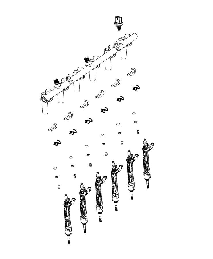 Diagram Fuel Rail and Injectors. for your 2008 Dodge Charger   