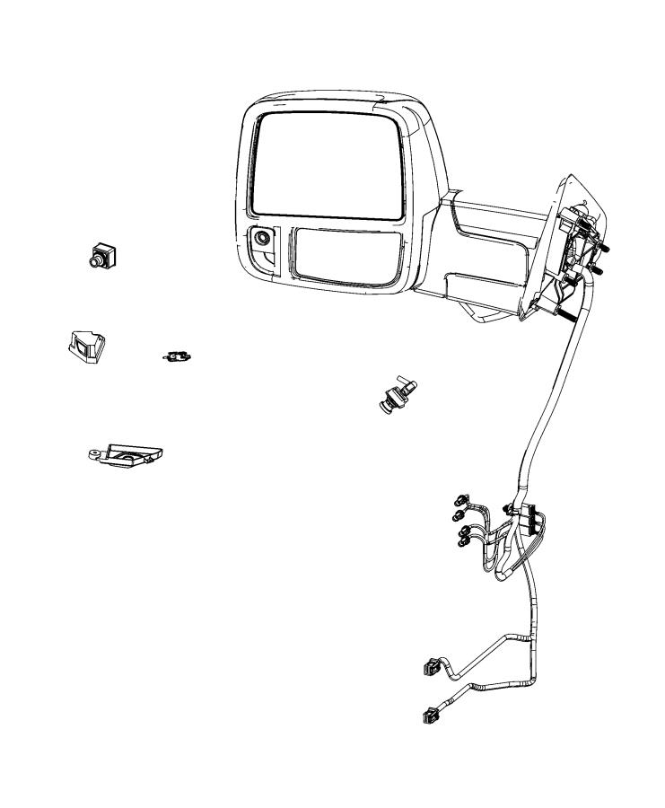 Lamps, Side Camera and Side Mirror. Diagram