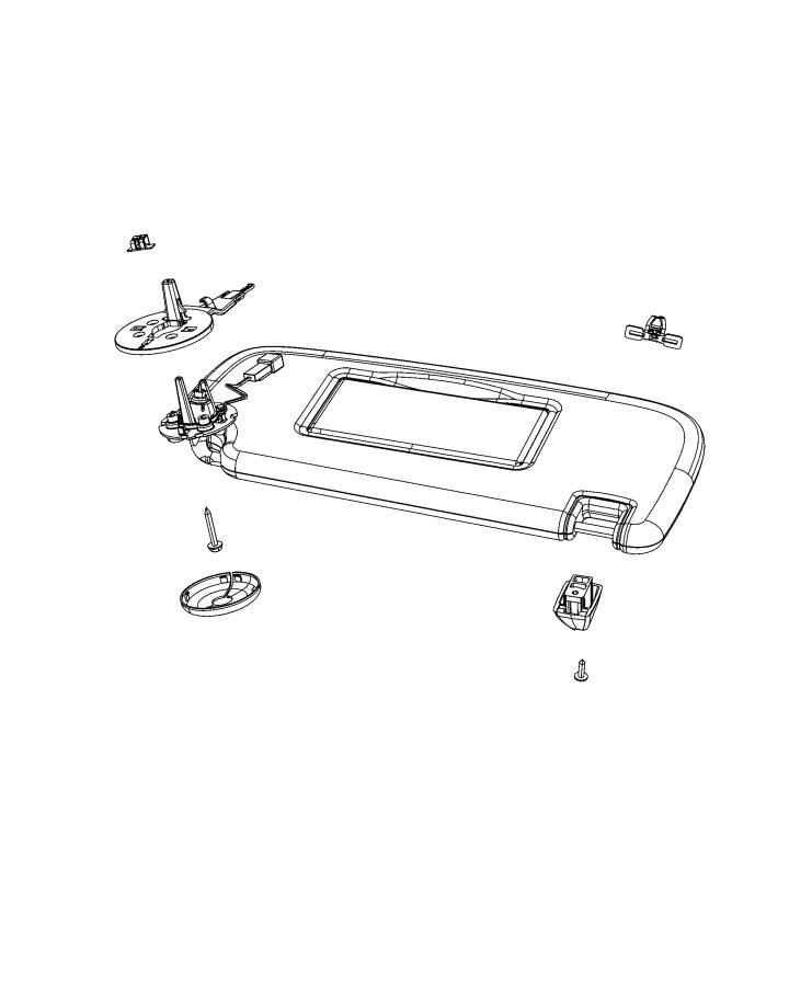 Diagram Visors and Attaching Parts. for your Dodge