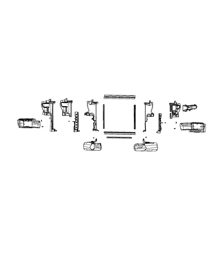 Diagram Radiator Seals, Shields, and Baffles. for your 2003 Chrysler 300  M 