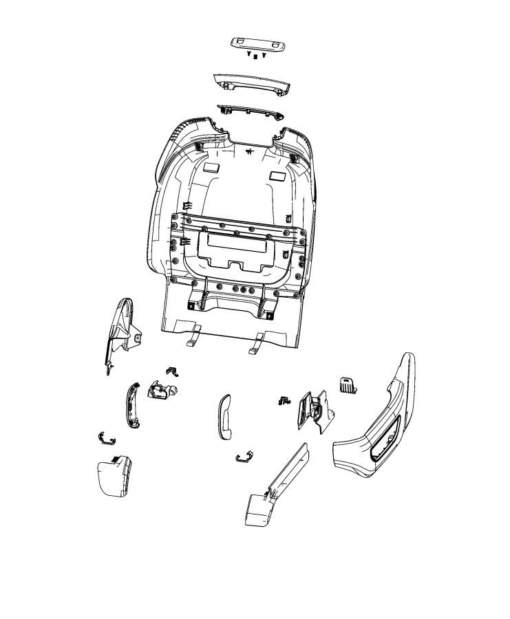 Diagram Adjusters, Recliners, Shields and Risers - Driver Seat. for your 2003 Chrysler 300  M 