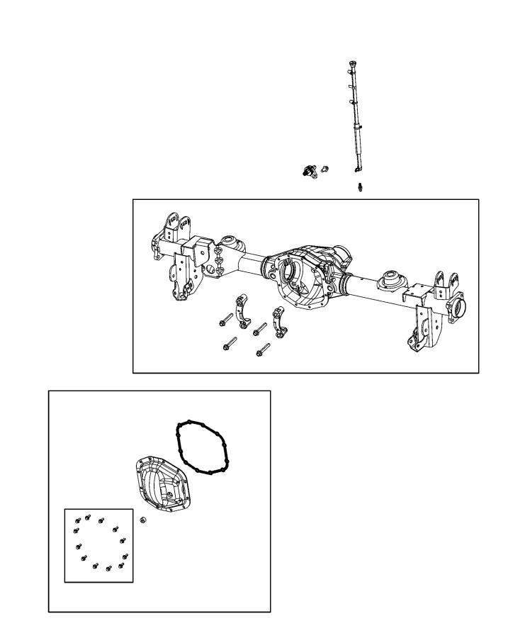 Diagram Axle Housing and Vent, Rear. for your Jeep