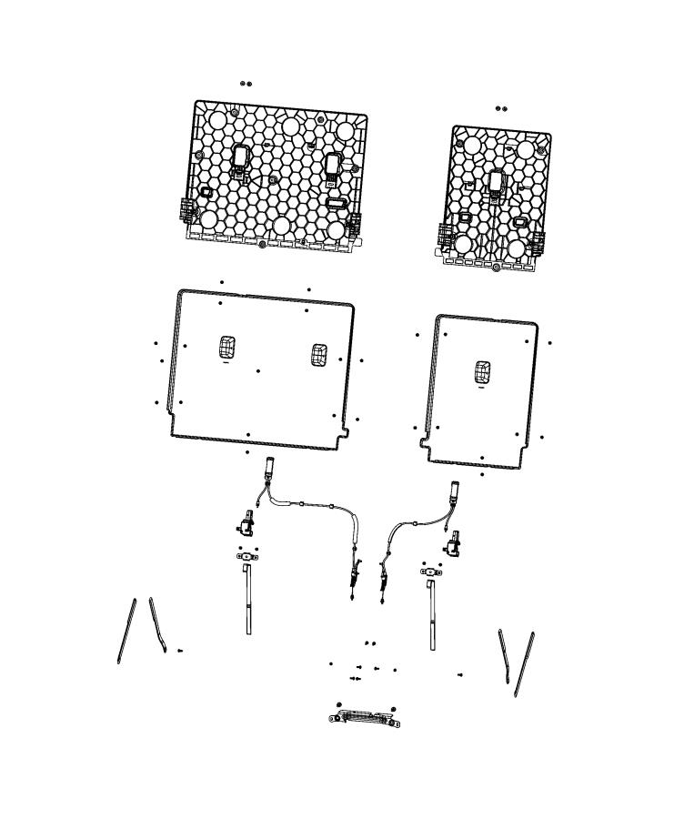 Third Row - Adjusters, Recliners, Shields and Risers, Split Seat. Diagram