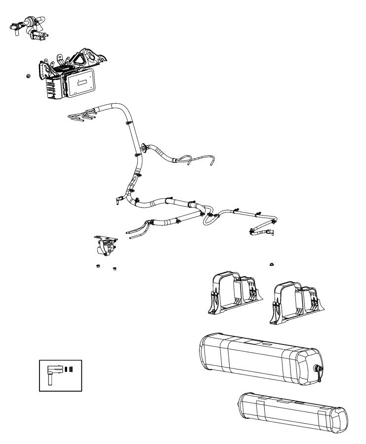 Diagram Quadra-Lift (TM) Air Suspension. for your 2011 Ram 1500   