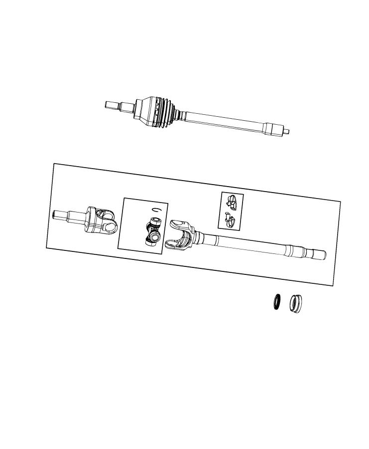 Diagram Axle Shafts, Front. for your 2002 Chrysler 300  M 