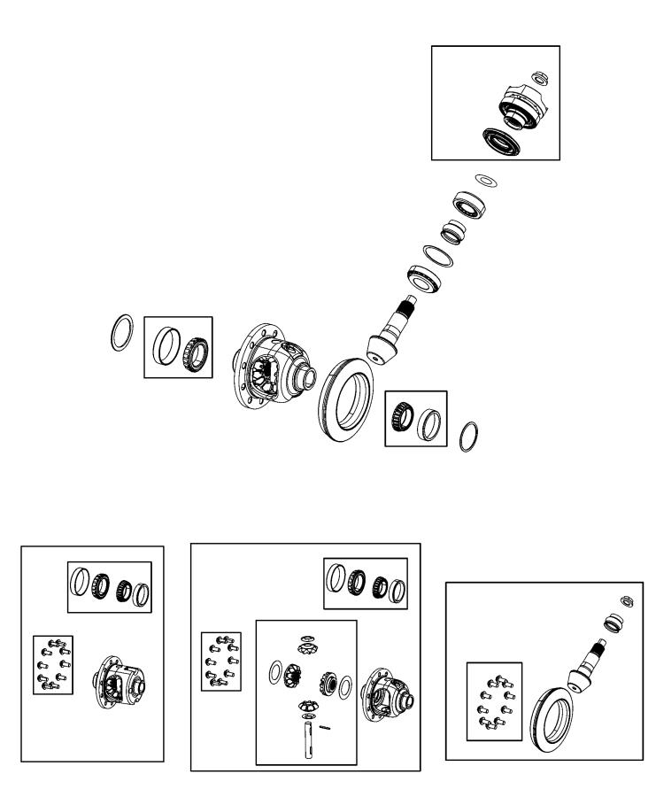 Differential Assembly, Rear. Diagram